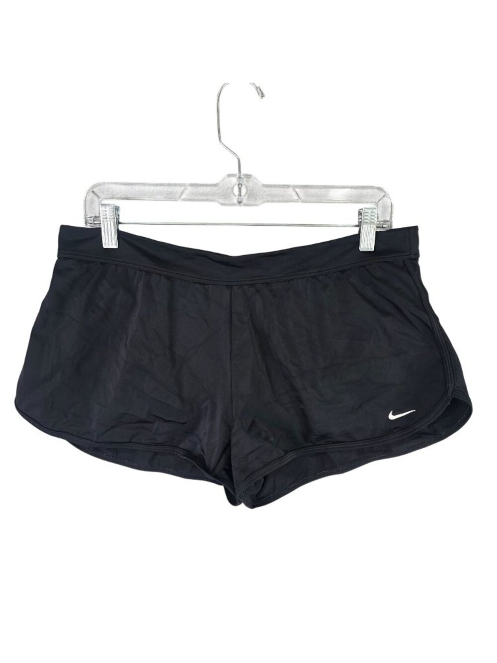 Womens Nike Black Athletic Running Shorts Polyester Blend 2.5" Inseam Size S